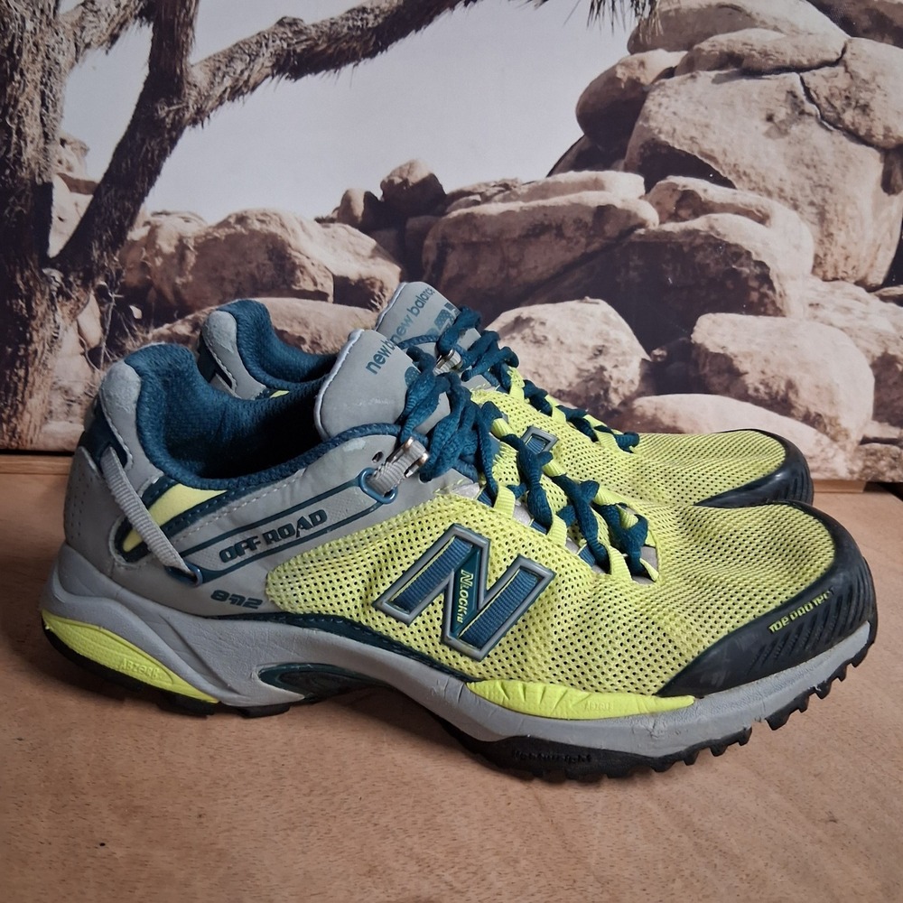 New Balance 872 Off Road Trail Running Shoes Womens 9 Lime Green Grey Teal